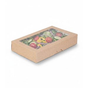 Упаковка OSQ Tabox PRO 195х120х55 мм крафт/белый Гроднопакпласт (225 шт./кор)